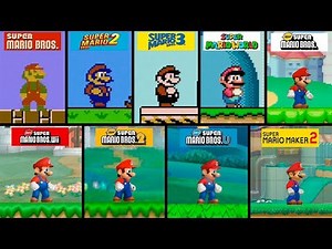 Super Mario Bros | 2D Graphics Evolution | HD Models | 1983 - 2019
