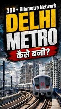 Blueprint से 350+ KM Network तक — Delhi Metro कैसे बनी? #short