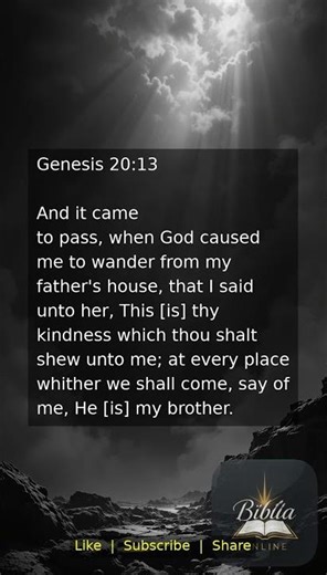 Genesis 20:13 | Daily Bible Verse 🙏