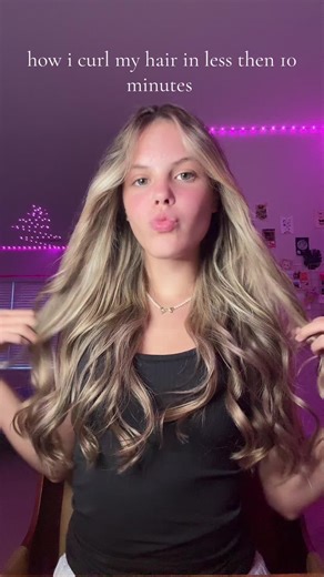 Replying to @Anastasia so fast and easy #hairtok #hairstyle#hairtutorial #curledhair#easyhairstyle #backtoschoolhair #tutorial #girls #fyp #foryou