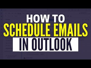 How To Send Automatic Emails In Outlook | Schedule Emails in Outlook