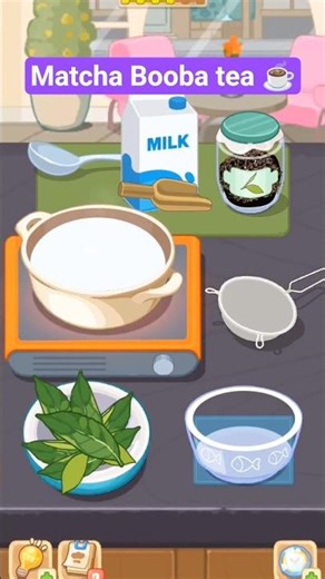 Refreshing Matcha Boba Tea Recipe | Cooking Dom🥤#trending#ytshorts#cookingdom