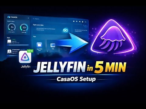 CasaOS Jellyfin Setup Tutorial | Self-Hosted Media Server