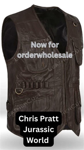 Chris Pratt Jurassic World Leather Vest & Brad Pitt Fight Club Jacket | Celebrity Leather Styles
