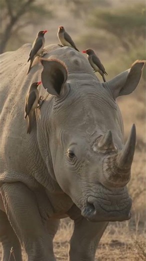 Why Giant Animals Let This Bird Sit on Them #oxpecker #animalfacts #wildlife #naturedocumentary