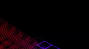 Abstract Line Virtual Isometric Square Lighting Moving Blockchain Technology Network