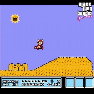 Super Mario 3 - world 2 (Angry Sun) | Black Lung Bandit Gaming
