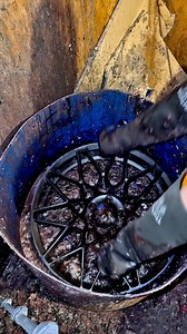 The best way to remove paint and powder coat from wheels. #wheels #powdercoating #wheel | Steve Nelson Jr.