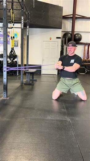 HEAVY Kneeling Band Core Rotation