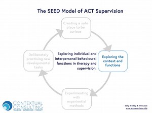 The SEED four-phase ACT supervision model, created by Sally Bradley and Jim Lucas,, draws upon contextual behavioural science (CBS) research to foster the growth of ACT knowledge and skills. If you've ever considered providing supervision but didn't know where to start, we have the perfect workshop for you! Join Sally and Jim as they guide you on delivering an ACT-consistent approach to supervision and consultancy. 📅 Workshop: ACTivating your supervision: Become a more effective ACT supervisor 
