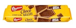 Bauducco Choco Biscuit Cookies, 2.8 oz (Pack of 1) - Crispy Chocolate-Filled Cookies - Perfect Sweet Snack or Dessert - Enjoy them with Coffee, Tea, or your favorite hot drink.
