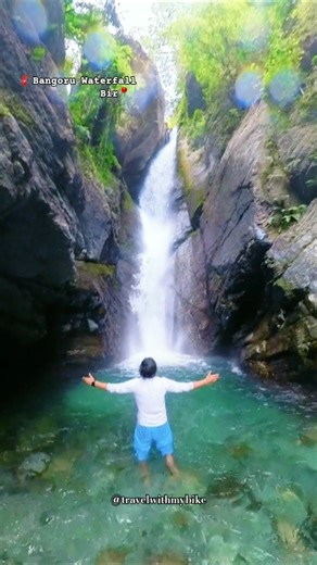 Hidden Bangoru Waterfall Bir Billing Dangerous Climb & Ice Cold Water TVS Ronin #shorts #birbilling