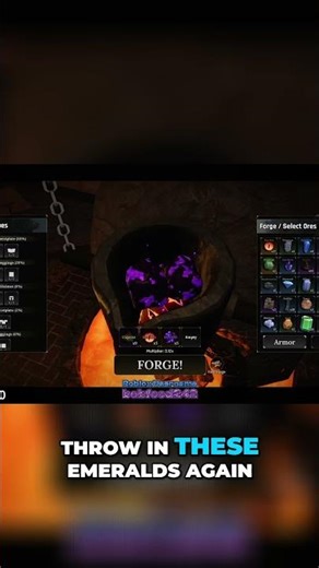 Crafting Heavy Leggings & Mithril Insane Game Grind! #roblox #theforge #shorts