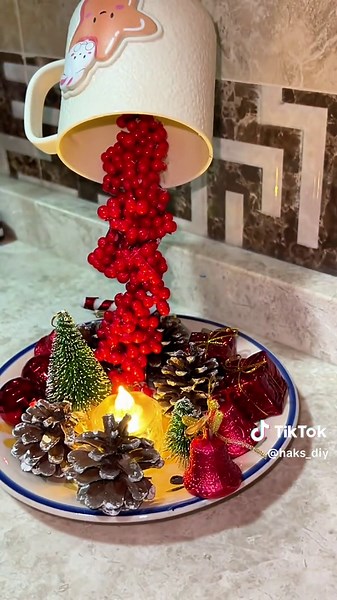 DIY Christmas Floating Cup Craft for Holiday Decor