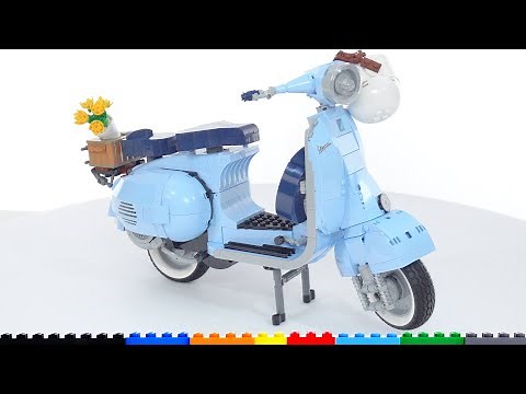 LEGO Creator Expert Vespa 125 set 10298 review! Large, easy build, great design & display