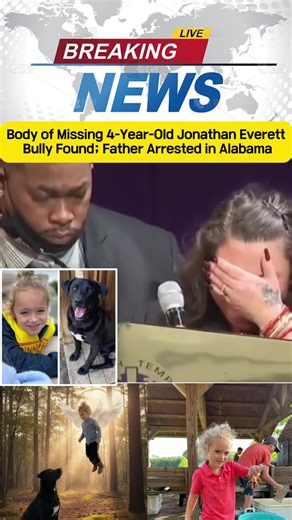 Body of Missing 4-Year-Old Jonathan Everett Bully Found; Father Arrested in Alabama.#usa#news##johnathaneverettboley#jamesonboley#Missing