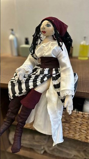 I Made a Magical Pirate Doll ✨ Handmade Art Doll Transformation