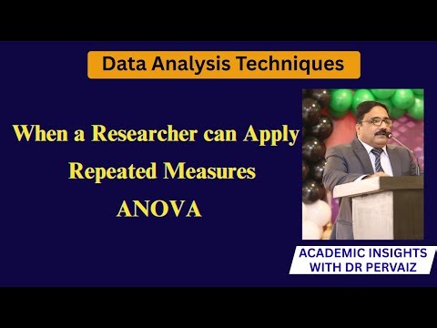 Episode 21: When a Researcher can Apply Repeated Measures ANOVA