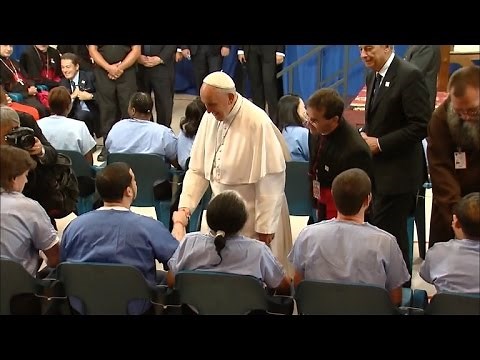 Pope Francis meets prisoners in Philadelphia