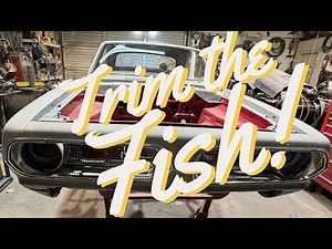 68 Barracuda Transformation: Final Trim Check and Installed before Paint #mopar #restoration