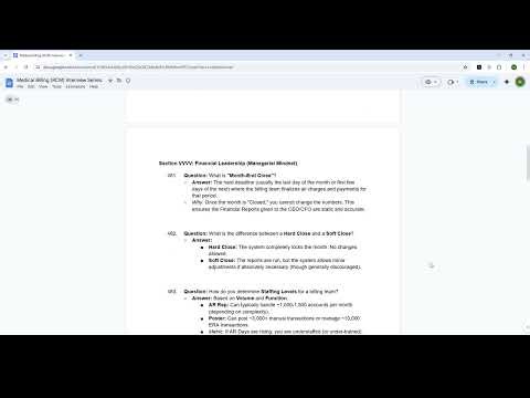 Medical Billing Interview Guide for Freshers 2026 | 500 Questions Series | Part 20