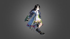 C-MS (girls frontline) - 3D model by walking_gamer