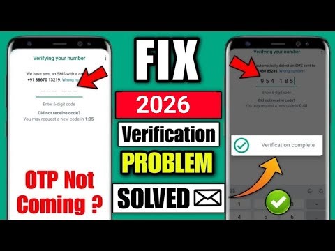 whatsapp verification code problem| whatsapp verification OTP not received