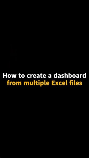 Multiple Excel files Dashboard #aitools #businesstools #dashboard #excel #exceltips #excel