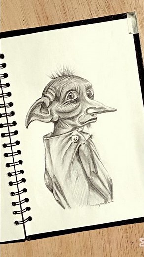 How To Draw Dobby From Harry Potter | Realistic Graphite Pencil Drawing