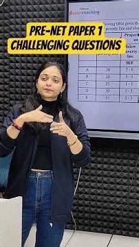 PRE-NET Exam | Paper 1 Challenging Questions #shorts #ugcnet #paper1 #exam #preparation #ytshorts