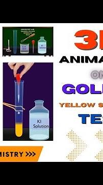 GOLDEN YELLOW SPANGLES TEST/ PRACTICAL CHEMISTRY/ CONFIRMATORY TEST FOR LEAD BASIC RADICAL/ PUBLIC
