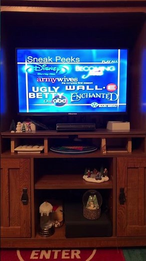 Sneak Peeks Menu from Touchstone DVDs from 2008