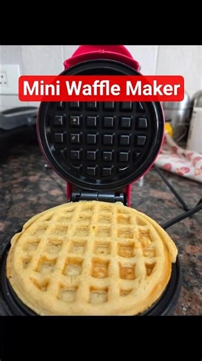 Making CHOCOLATE WAFFLES in a Mini Waffle Maker?! 🍫 #shorts #foodhacks