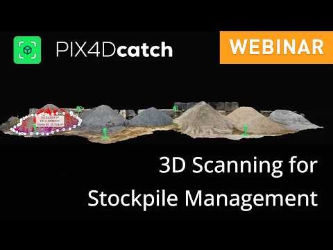 3D Scanning for Stockpile management using a phone + PIX4Dcatch