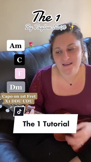 Fácil Tutorial de Ukulele: The 1 de Taylor Swift