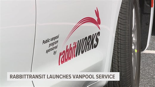 Rabbittransit offers commuter van service