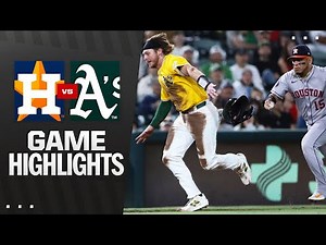 Astros vs. A's Game Highlights (6/19/25) | MLB Highlights