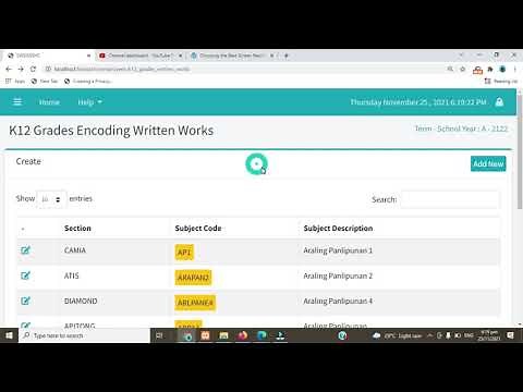 Part I: Handsontable project tutorial, an Excel type plugin. Creating a Grading System.