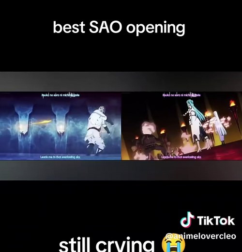 this is (for me) the best opening from SAO and everytime I watch season 2 I start crying. anime: sword art online song: courage #sao #swordartonline #asuna #kirito #animeopening