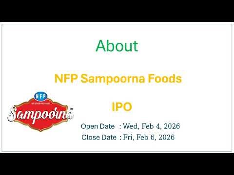 NFP Sampoorna Foods IPO | ‪@OOOMediaTV‬ | #ooomediatv | #online_search