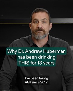 25K views · 144 reactions | Here's why Dr. Andrew Huberman has been drinking AG1 for over 10 years  One scoop replaces: ✅ Probiotics & Prebiotics ✅ Multivitamin ✅ Vitamin C Tablets ✅ Supergreens ✅ Vitamin B Complex ✅ Minerals With 47k+ ⭐⭐⭐⭐⭐ reviews, AG1 fills your nutrient gaps and is made from the very best sources with the optimal ratios. Grab our Welcome Kit and get 5 FREE travel packs and Vitamin D3 + K2 when you subscribe! | AG1 by Athletic Greens | Facebook