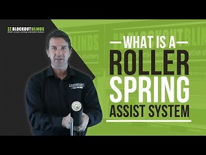 What is a roller blind spring assist system