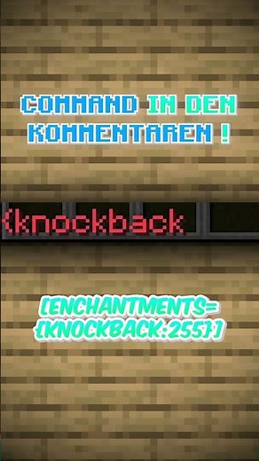 HOW TO GET A KNOCKBACK STICK #minecraft #tutorial #command #shorts