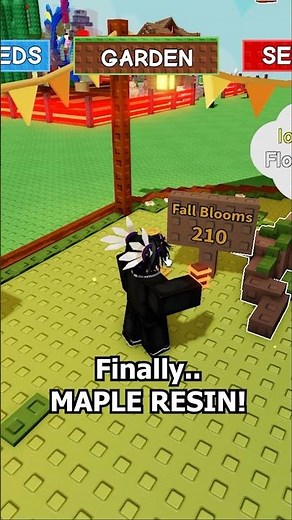 I finally got the Maple Resin Seed.. #FallEvent #mapleresin #boneblossom #gag #growagarden