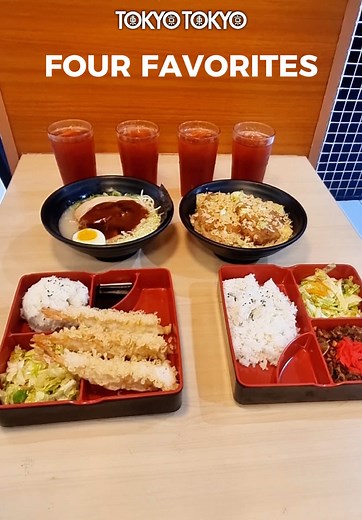 Never-ending feasty vibes with Tokyo Tokyo! 🍣🍤 #tokyotokyophils #foodietok #fyp #foodlover #tokyofourfavorites #foodietiktok #tempura #bento