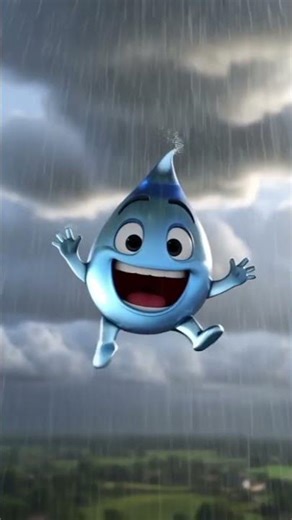 Water cycle/ Learning with fun#cartoon #animation #funny #water #aiart.