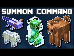 Minecraft Bedrock - How To Summon Rare Mob Variants (Blue Axolotl/Brown Panda/MORE)