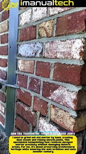 How This Tuckpointing Tool Restores Brick Joints