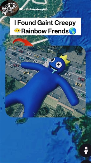 I Found Biggest Rambow Friends 😶‍🌫️😱 On Google Maps And Google Earth #shorts #map #earth