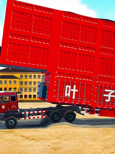 Spintires Mudrunner Truck vs Extreme Broken Road with Speed Bumps Gameplay EP215| #mudrunner